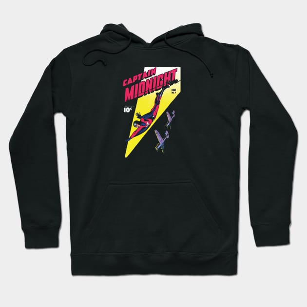 Captain Midnight Hoodie by Mr Campbell